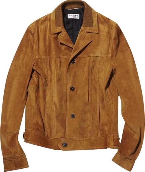 Saint Laurent By Hedi Slimane Trapper Jacket 'Ochre Suede'